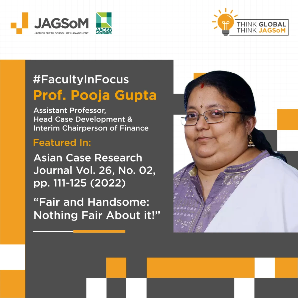 Faculty in Focus – Prof. Pooja Gupta