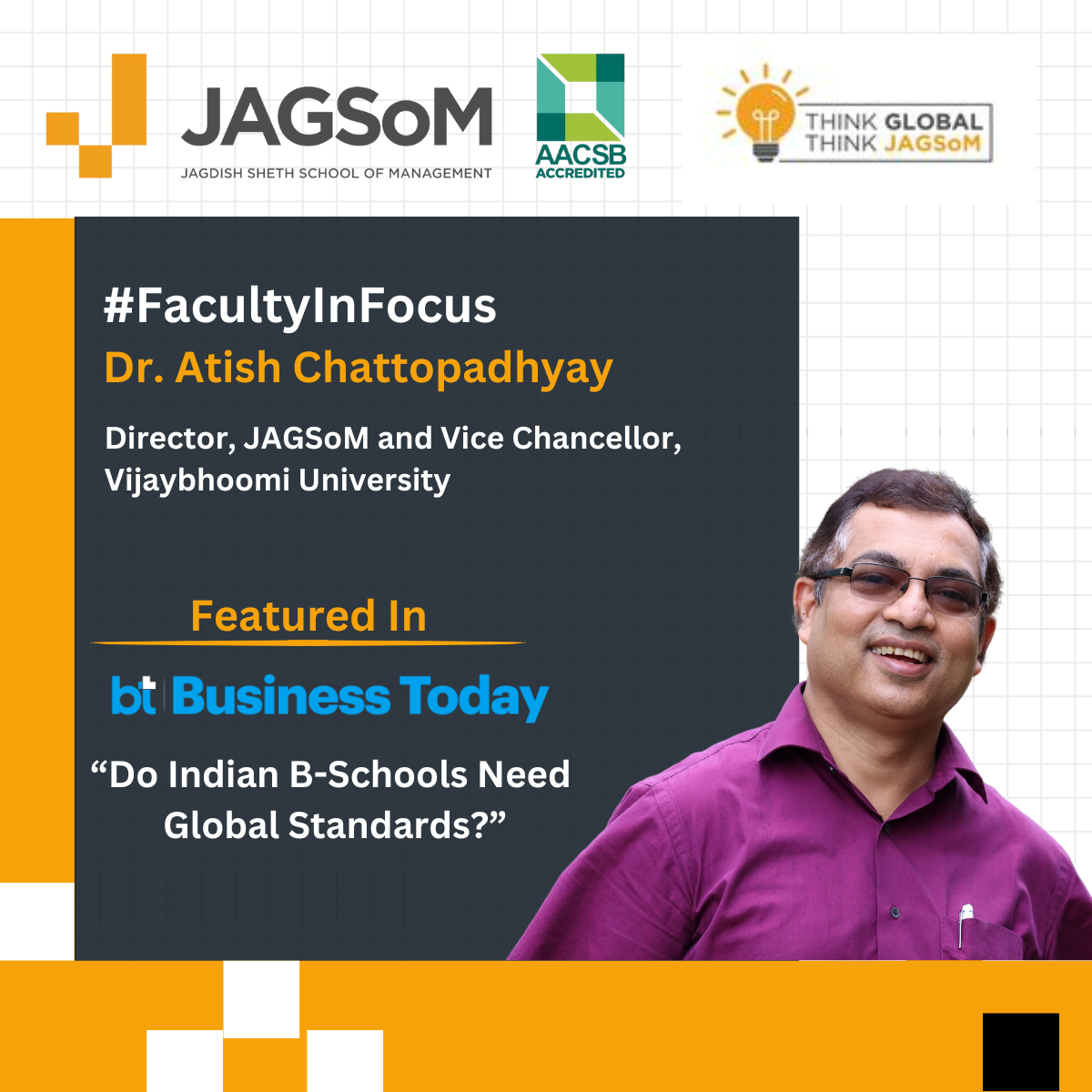 Faculty in Focus- Dr. Atish Chattopadhyay
